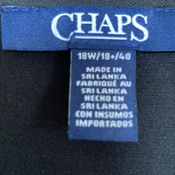 Plus size chaps dress knot front black with stretch party size 18W - Picture 10 of 15